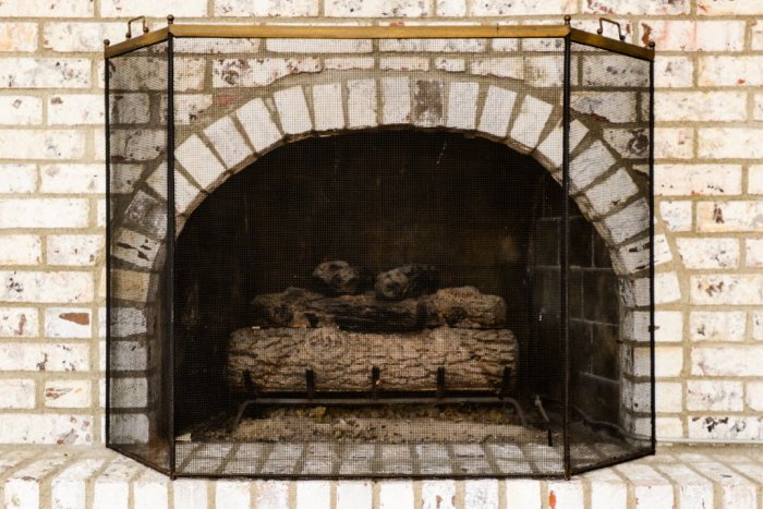 Fireplace screen